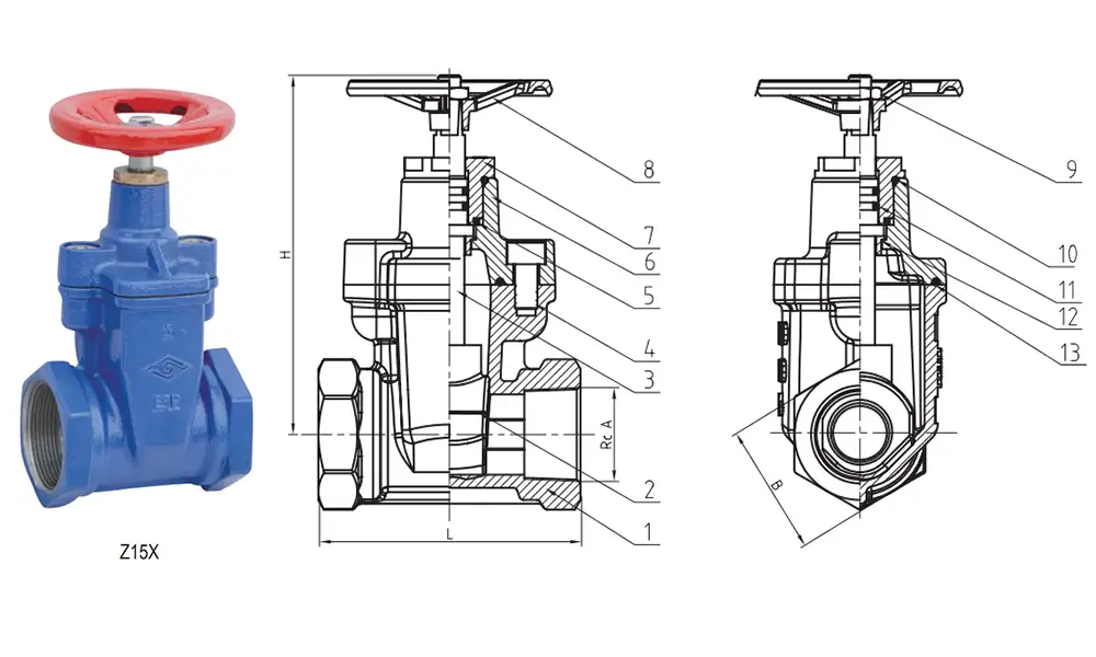 Threaded Resilient NRS Gate Valve